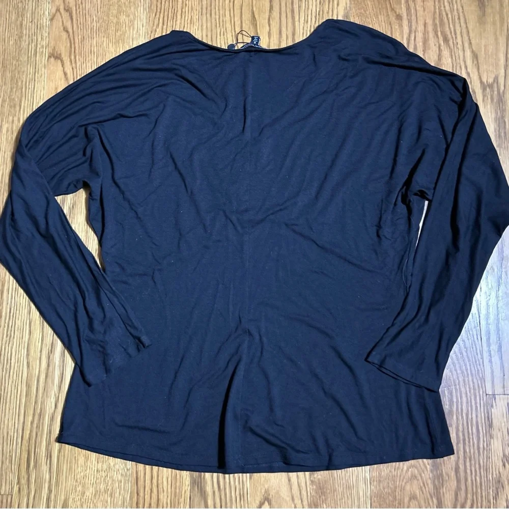 Universal Standard Liquid Jersey Long Sleeve Cross‎ Top - Picture 8 of 8